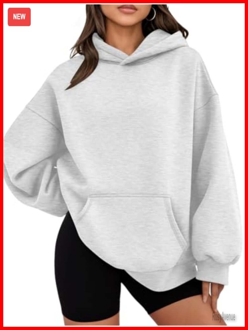 Oversized Hoodie Women's Pullover Sweatshirt Kangaroo Pocket Casual